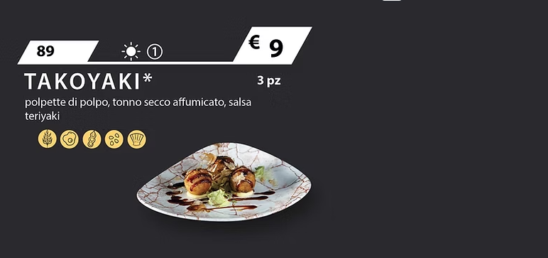 Tempura: piatto 89 Takoyaki